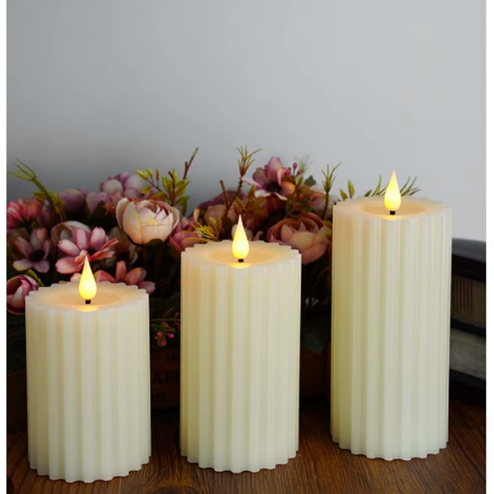 BZD LTS-PM105 LOTUS KÜÇÜKBOY DEKORATİF LED MUM