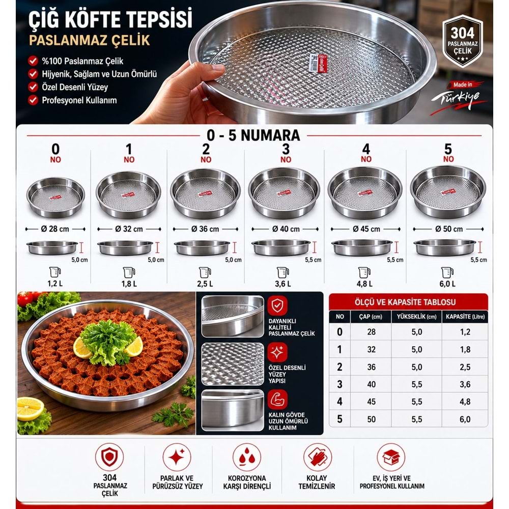 ÇİĞ KÖFTE LEĞENİ ÜZÜM 6 BOY