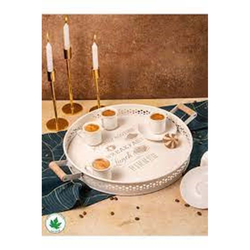 WARDY 25645 KREM DANTEL 37 CM AHSAP KULP TEPSİ