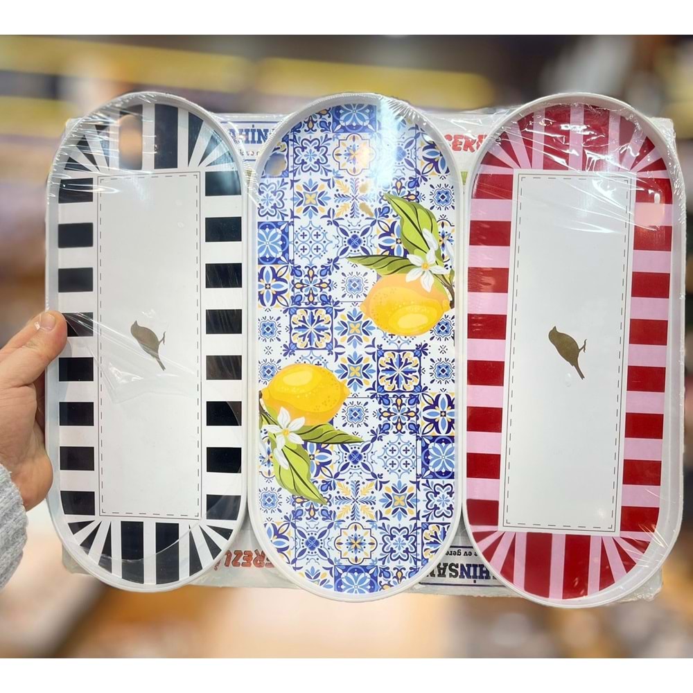 GOLD HOME GLD-771 3 LÜ OVAL SUNUMLUK