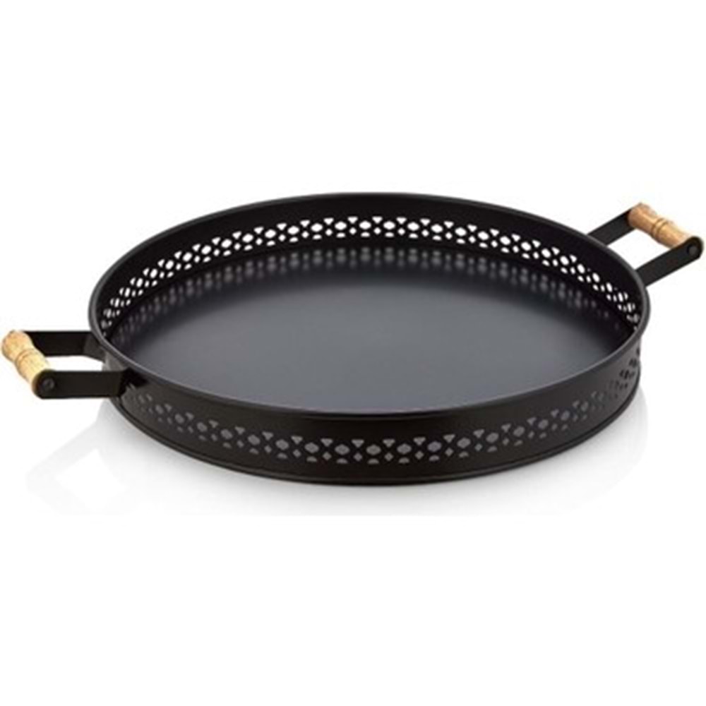 EGE HOME 37 CM DANTELLİ YUVARLAK TEPSİ