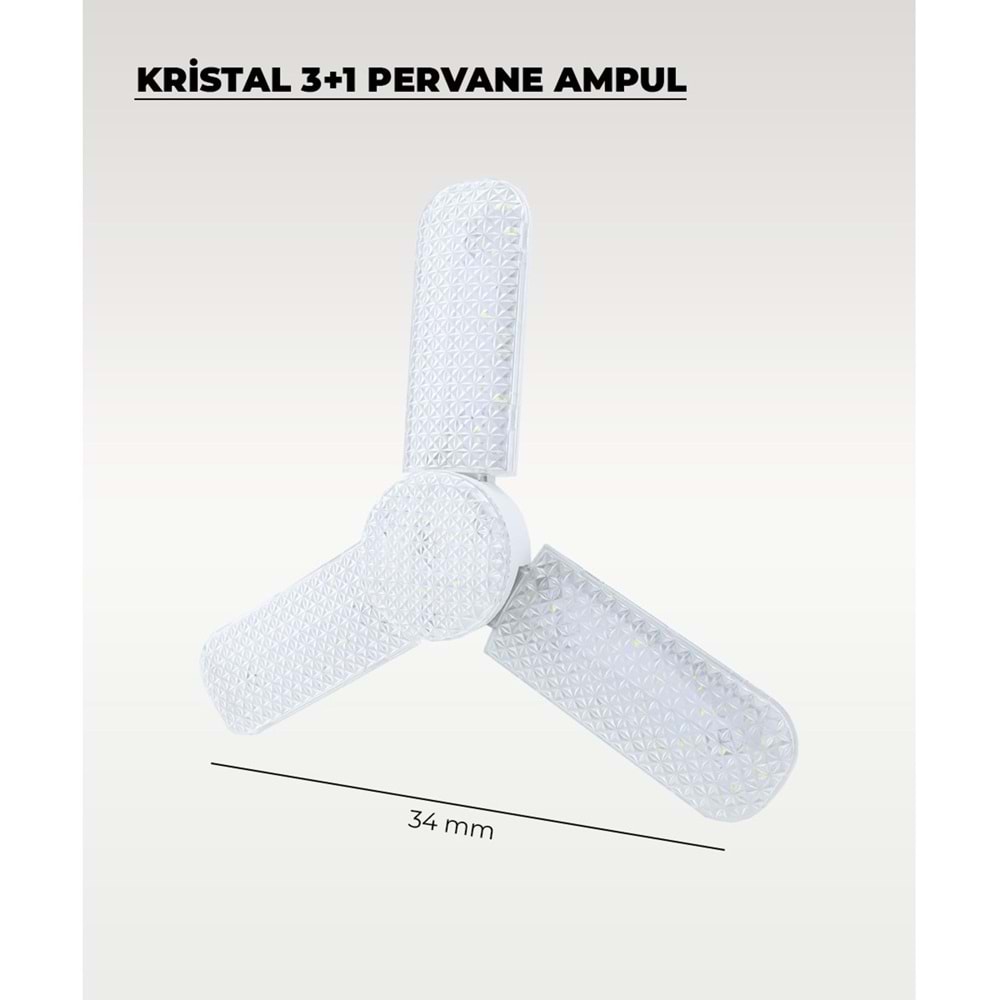 3+1 KRİSTAL PERVANE AMPUL