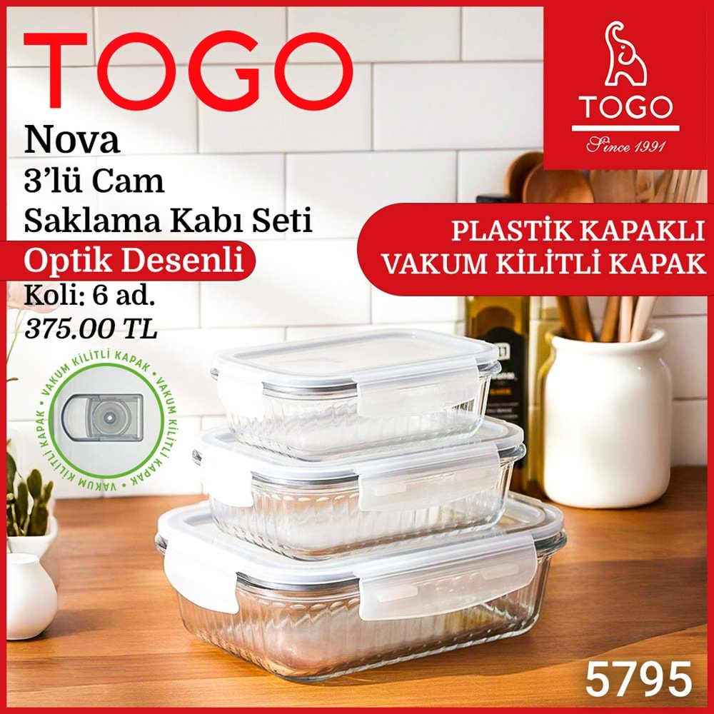 TOGO 5795 NOVA OPTİKLİ BORCAM SAKLAMA KABI