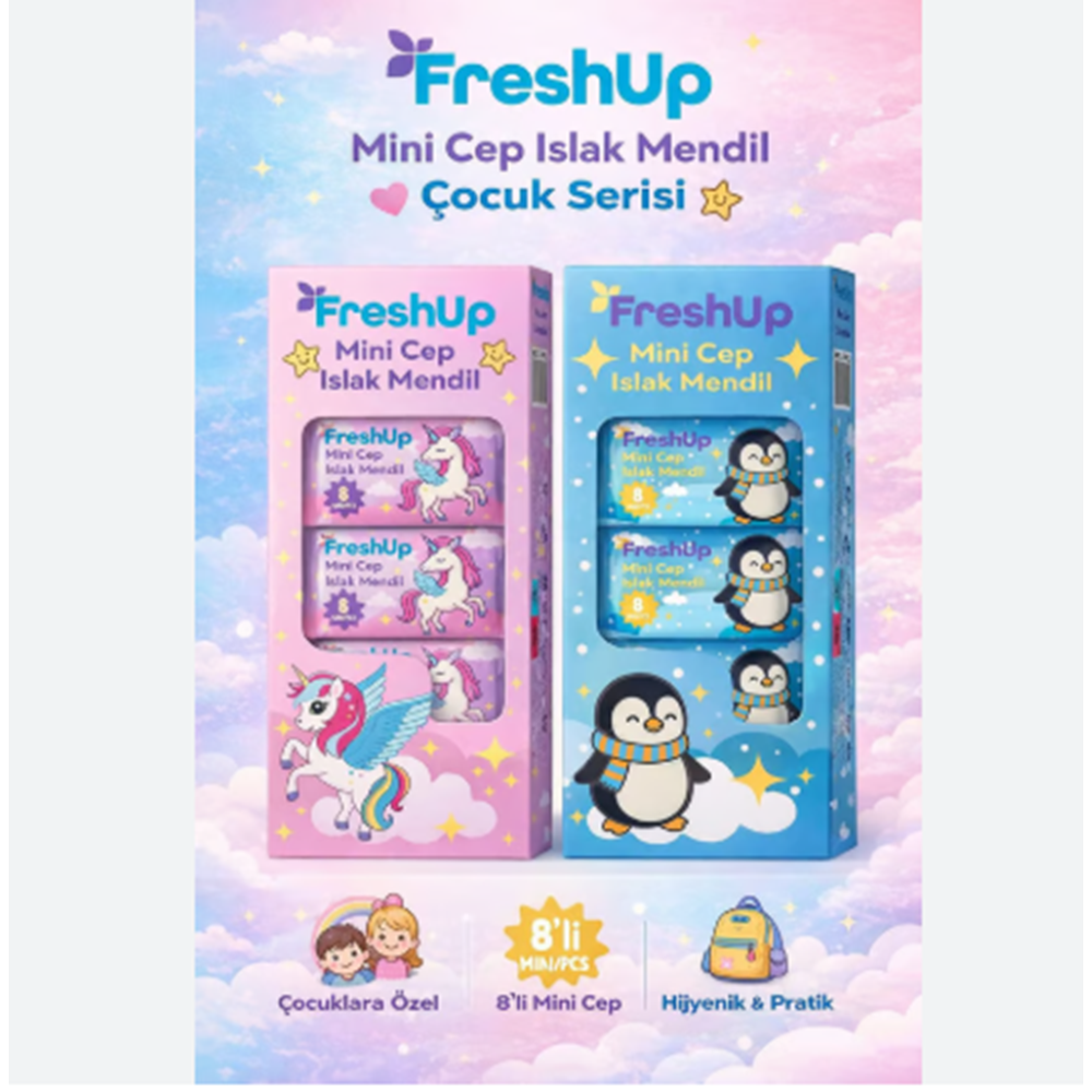 FRESHUP 8Lİ ISLAK MANDİL