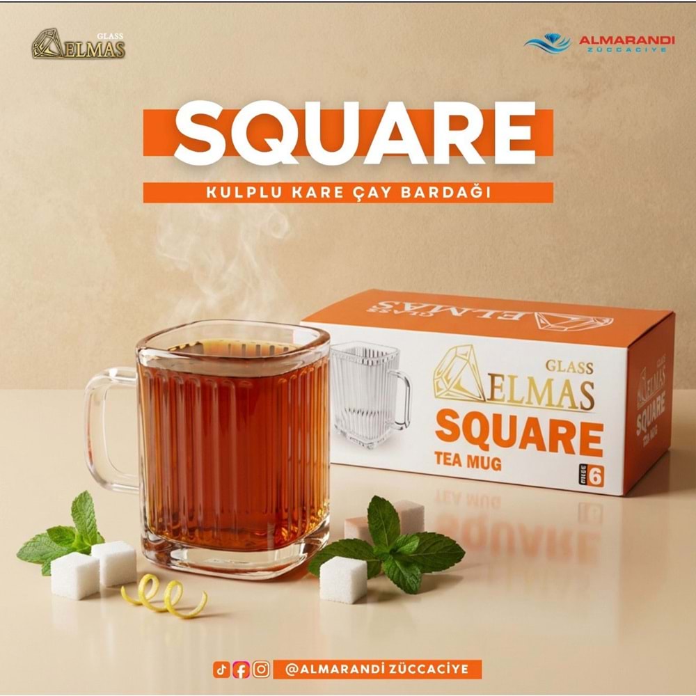 ALMARANDİ SQUARE SU BARDAK