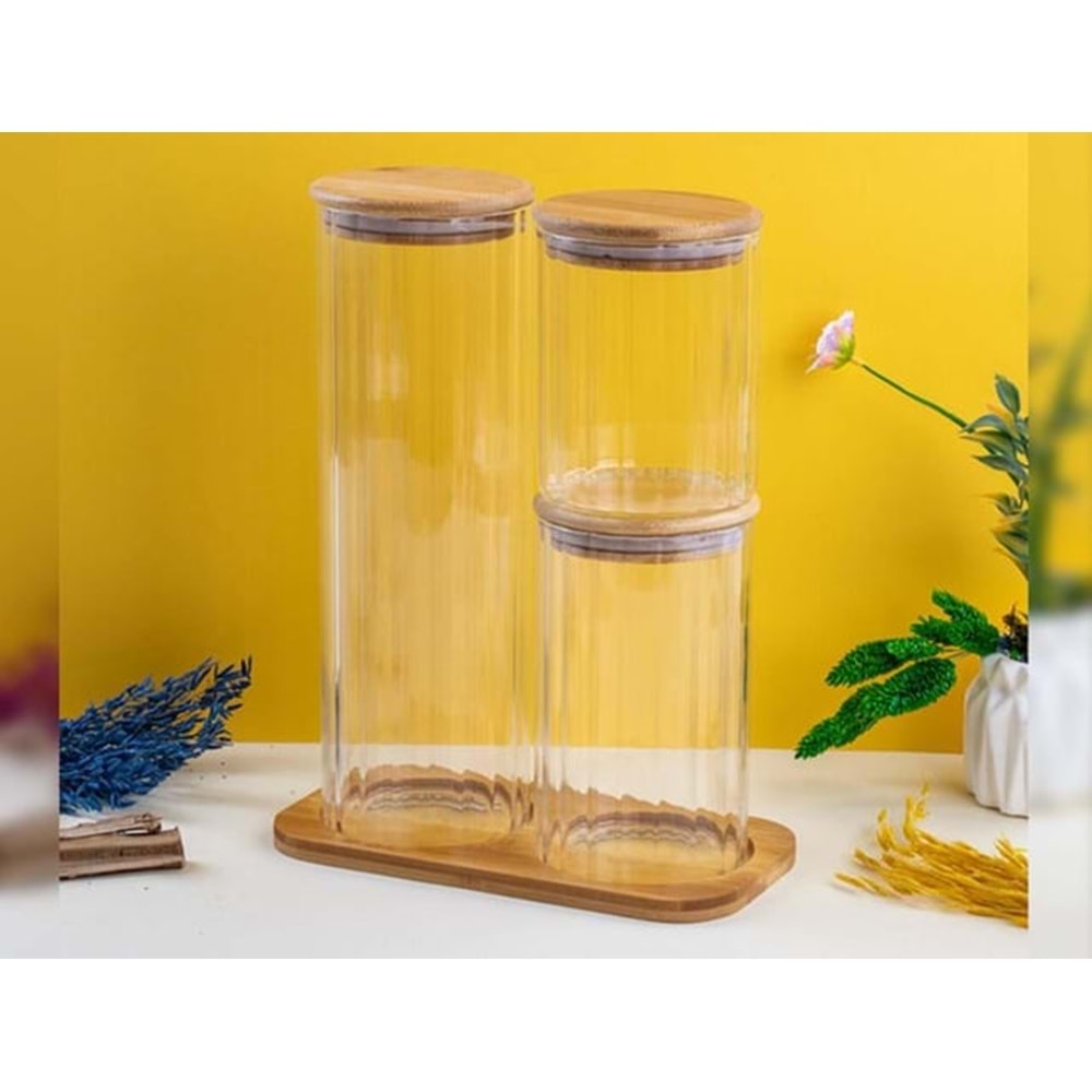 KRD-6152 CORBEEN 3 LÜ YUVARLAK SAKLAMA SET