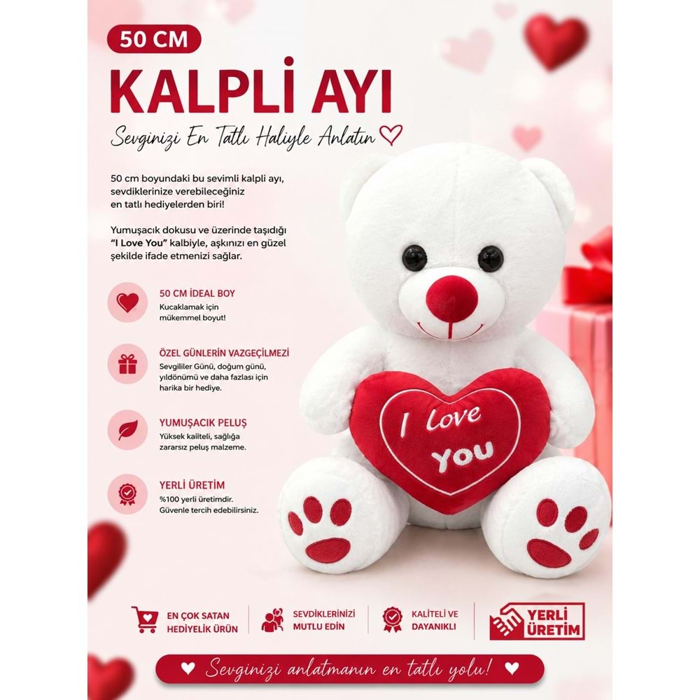 BİCİRİK 55 CM PELUŞ AYI