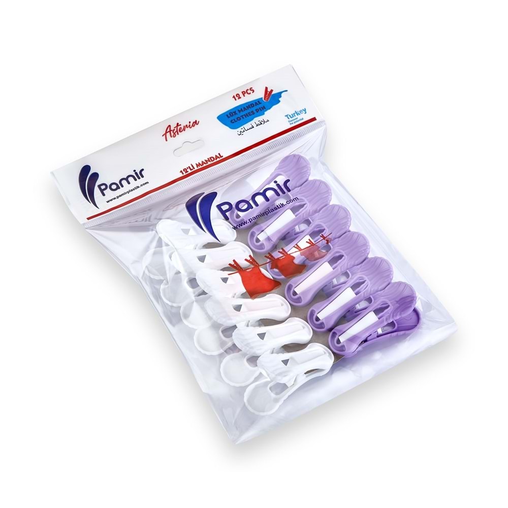PMR-015 ASTERİA 12 Lİ YAYSIZ MANDAL