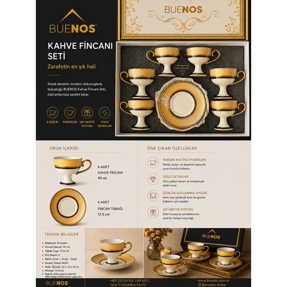 WY-101 6LI KAHVE FİNCANI