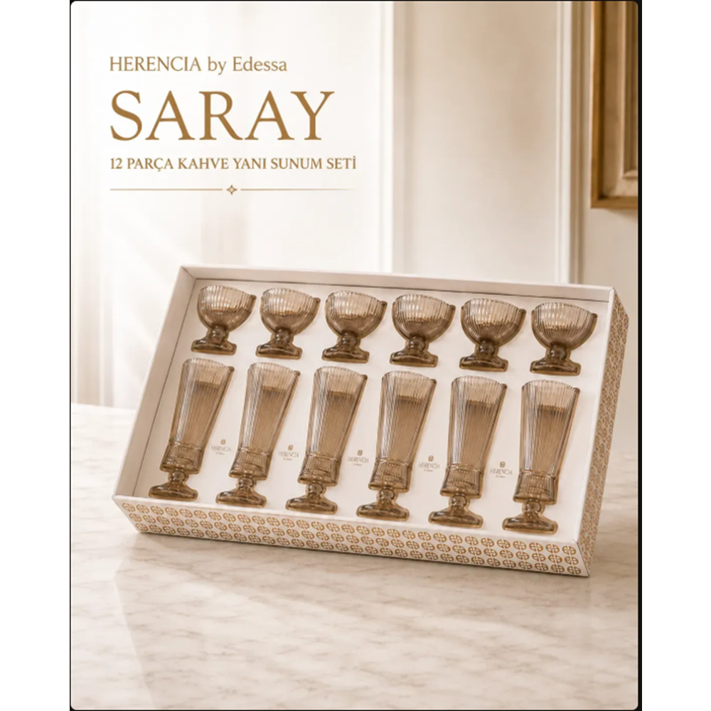 HERENCİA SARAY 12 PRÇ KAHVE YANI SUNUM SET