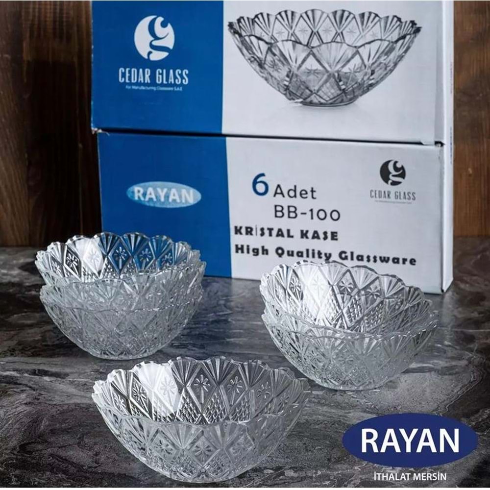 KİG BB100 KRİSTAL KASE