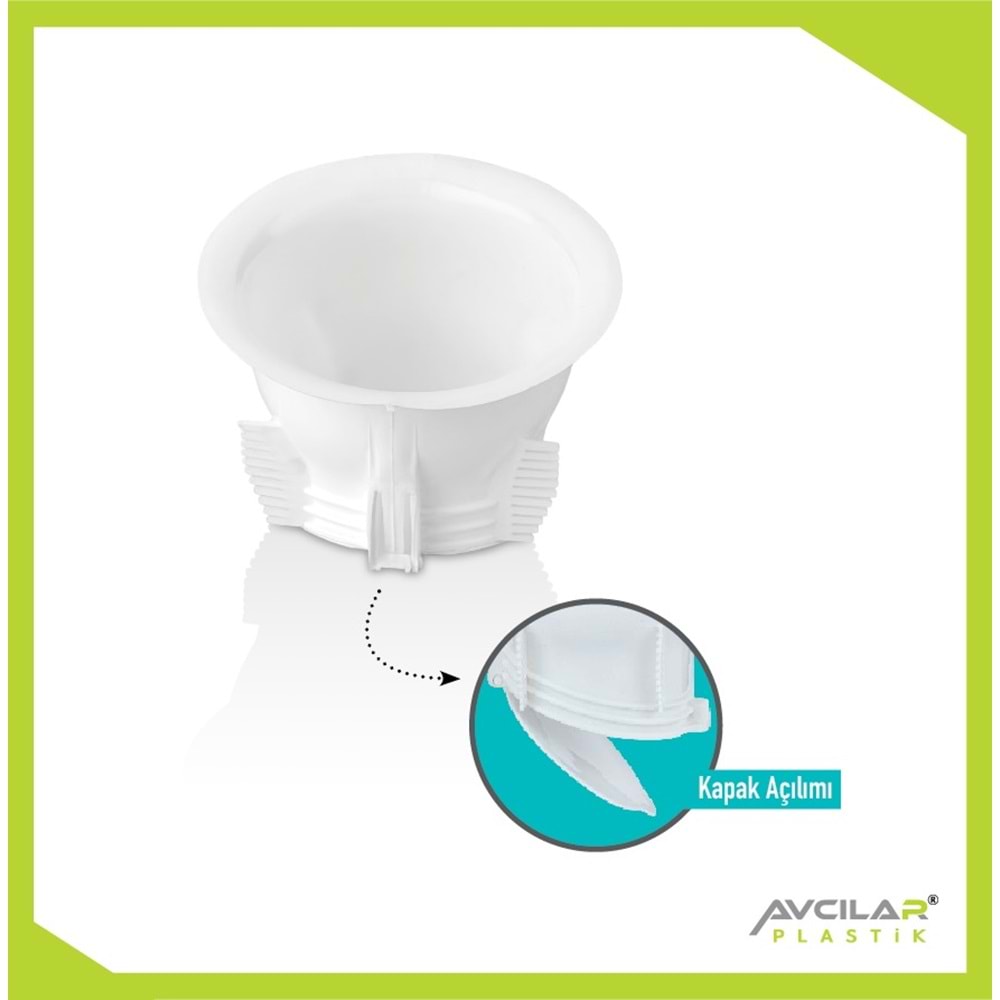 AVCILAR AV-027 TEK KAPAK POŞETLİ WC MATİK