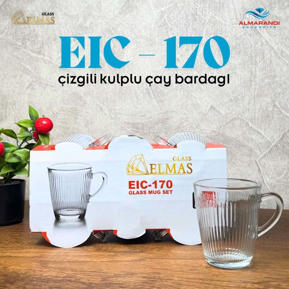 PRAMİT BIC-170 GLASS KULPLU BARDAK