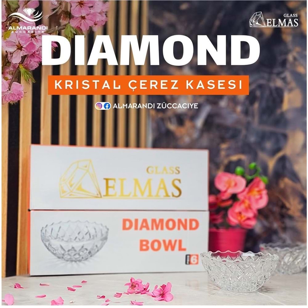 ALMARANDİ DİAMOND BOWL 6 LI KASE