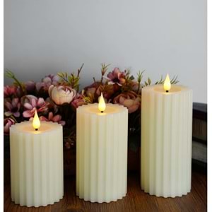 BZD LTS-PM107 LOTUS BÜYÜKBOY DEKORATİF LED MUM