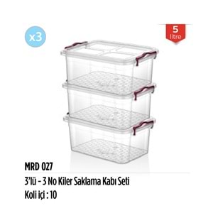 MRD027 3LÜ 5 LT SAKLAMA KABI