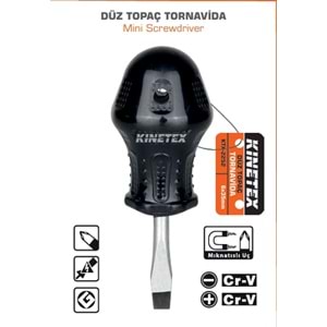 E-10 TOPAÇ TORNAVİDA 6*35 DÜZ KTX-2252