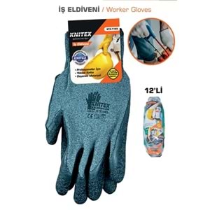 A-2 LATEX ELDİVEN GRİ-SİYAH KTX-1185