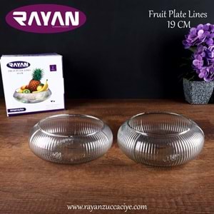 RAYAN 2Lİ FRUIT PLATE LINES 19 CM