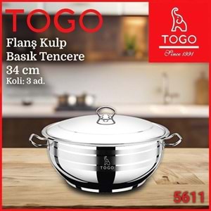 TOGO 5611 BASIK 34 CM ÇELİK TENCERE