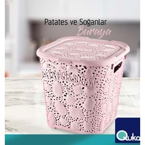 QUKA MOTİFLİ PATATES SOĞAN SEPETİ