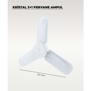 3+1 KRİSTAL PERVANE AMPUL
