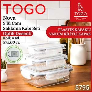 TOGO 5795 NOVA OPTİKLİ BORCAM SAKLAMA KABI