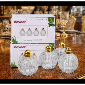 NOR-2140 KRİSTAL 4 LÜ TUZLUK