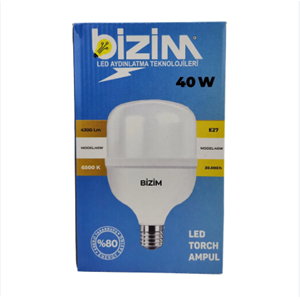 40 W AMPUL BİZİM LED