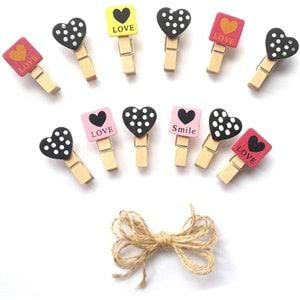 KRD-23437 RENKLİ AHŞAP MANDAL