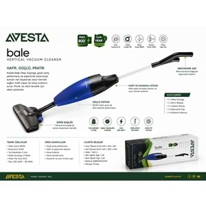 AVİ-1052 BALE DİKEY SÜPÜRGE KABLOLU