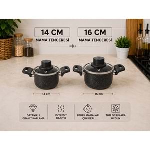 HARİKA 16 CM MAMA TENCERESİ