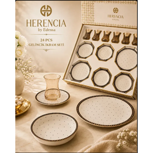 HERENCİA GELİNCİK 24 PRÇ İKRAM SETİ