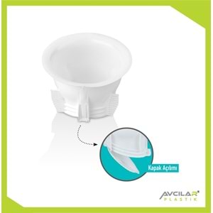 AVCILAR AV-027 TEK KAPAK POŞETLİ WC MATİK