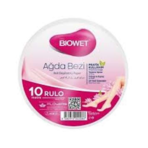BİOWET 10 M RULO AĞDA BEZİ