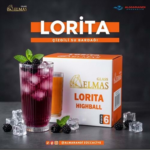 ALMARANDİ ELMAS LORİTA 6 LI BARDAK