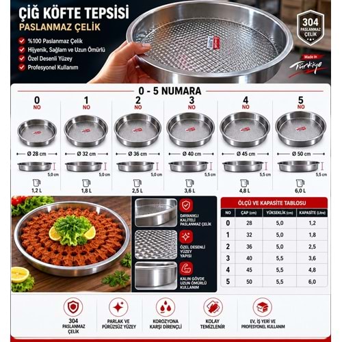 ÇİĞ KÖFTE LEĞENİ ÜZÜM 6 BOY