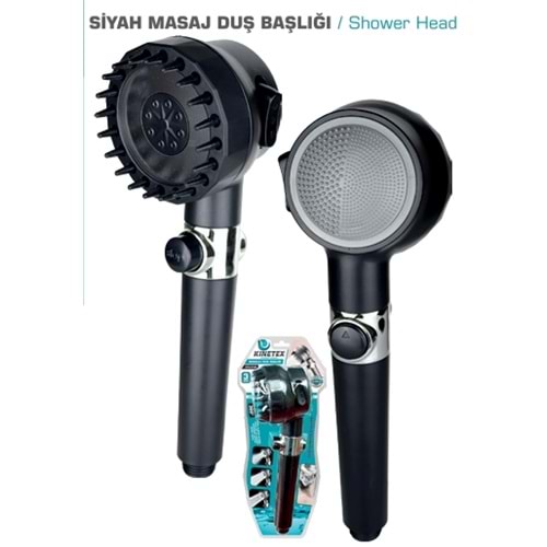 Z-8 MASAJ UÇLU SİYAH DUŞ BAŞLIĞI KTX-3142