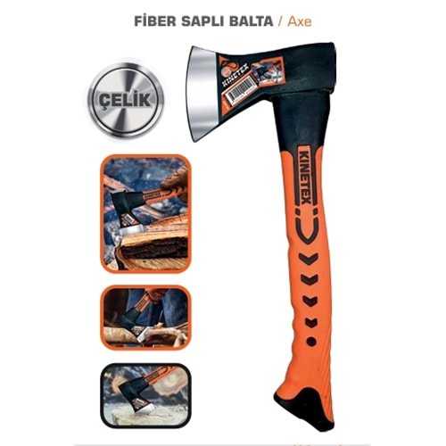 E-10 FİBER SAPLI BALTA 600 GR KTX-016