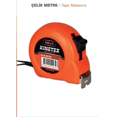 5 K-1 TURUNCU METRE 5M*19MM KTX-1116