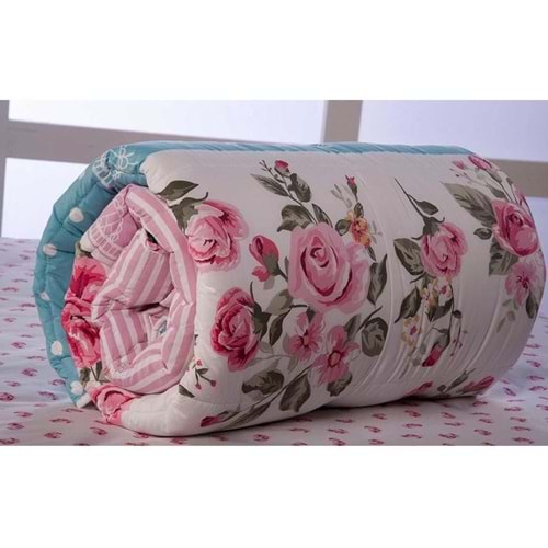 EVİMART RENKLİ TEK KİŞİLİK SİLİKON YORGAN