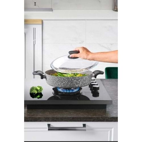 LAVONNİ BASIK 30 CM GRANİT TENCERE