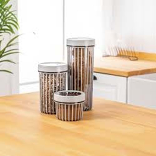 FOLY 4313 3 LÜ LİNEA YUVARLAK SAKLAMASET (550 ML-1,1 LT