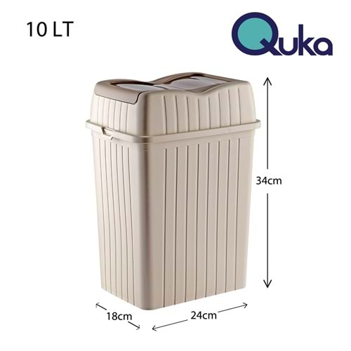 QUKA LİVA ÇÖP KUTUSU 10LT