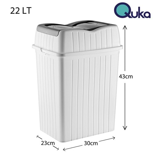 QUKA LİVA ÇÖP KUTUS 22LT