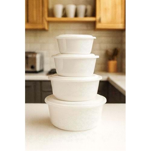 ARSLN 4LÜ YUVARLAK KAPAKLI BADYA