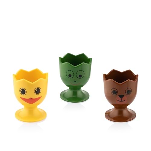QLUX L-00842 * FUNNY YUMURTALIK SET - 3 PARÇA