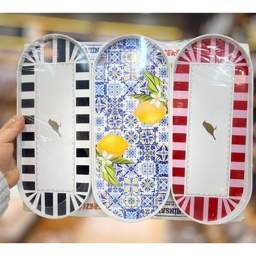 GOLD HOME GLD-771 3 LÜ OVAL SUNUMLUK