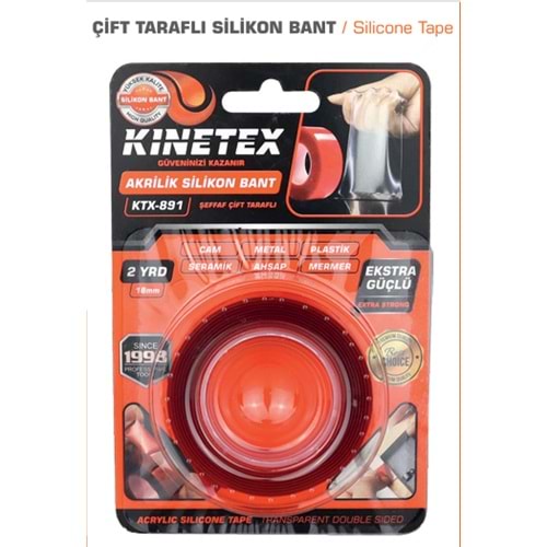 5 K-4 ÇİFT TARAFLI BANT ŞEFFAF KTX-891