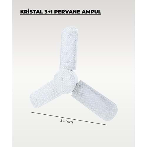 3+1 KRİSTAL PERVANE AMPUL